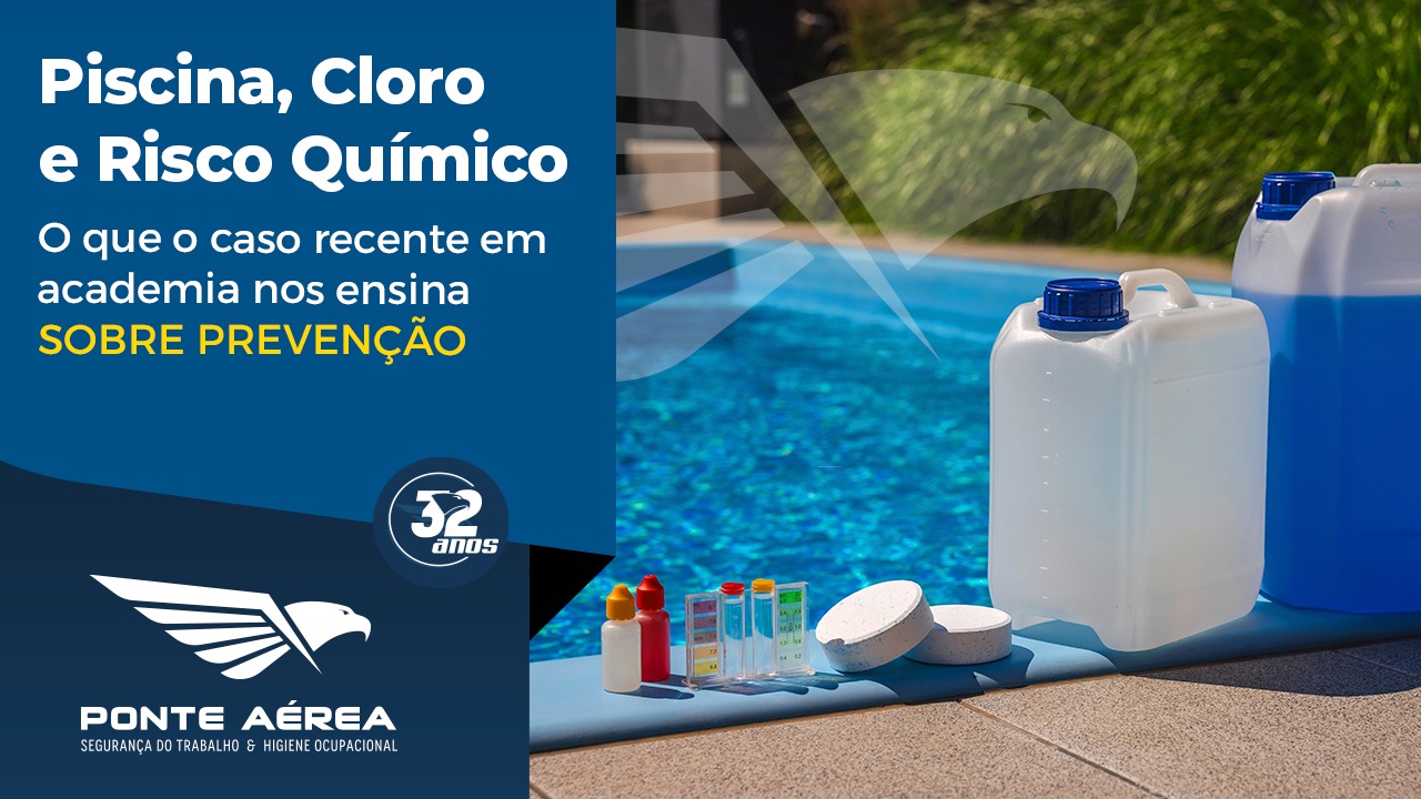 Piscina, cloro e risco químico